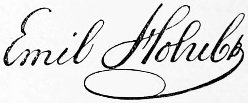 Podpis Emila Holuba  Emil Holub / Public domain  https://upload.wikimedia.org/wikipedia/commons/3/37/Emil_Holub_signature.jpg