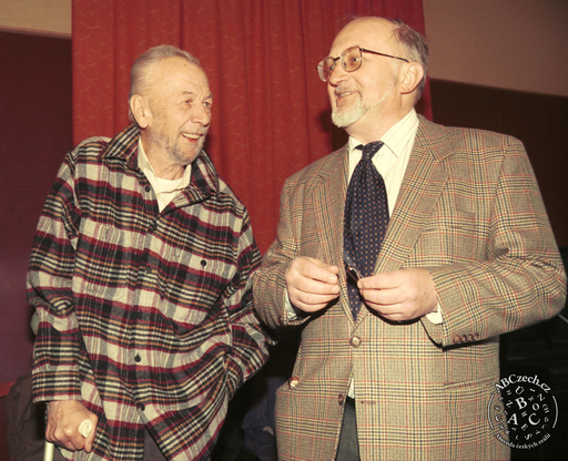 František Vláčil a Vladimír Körner (1995). Autor snímku: ČTK/Hroch Pavel