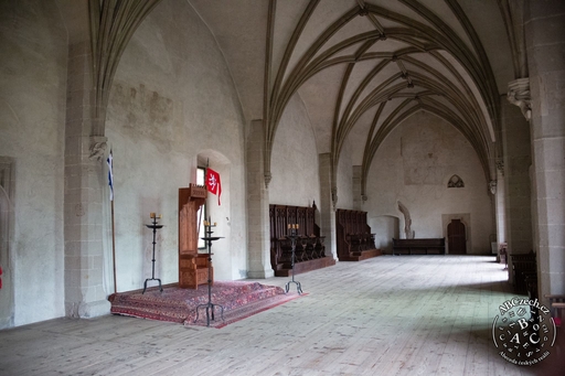 Královský sál na Křivoklátě, jeden z největších světských interiérů z období středověku v Čechách. Autor: Aleksandr Sukhanek.