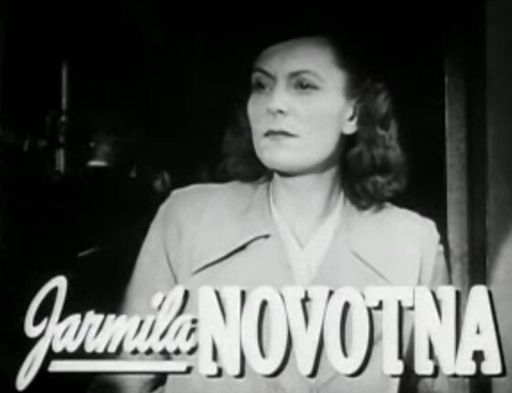Jarmila Novotná ve filmu Poznamenaní    Trailer screenshot / Public domain