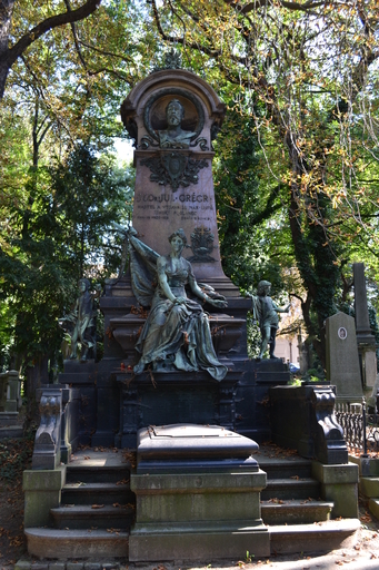 Náhrobek J. Grégra na Olšanských hřbitovech v Praze   David Sedlecký / CC BY-SA (https://creativecommons.org/licenses/by-sa/3.0)