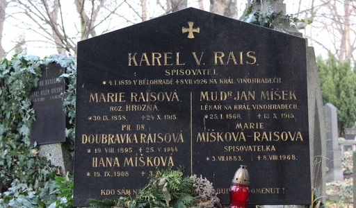 Karel Václav Rais, hrob na Vinohradském hřbitově, Praha. ČTK/Ruml Miloš.