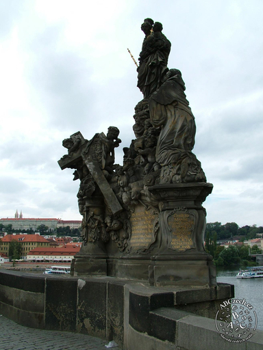 Sousoší Madona a sv. Bernard. Karlův most. Praha. ČTK/Černý Jan.