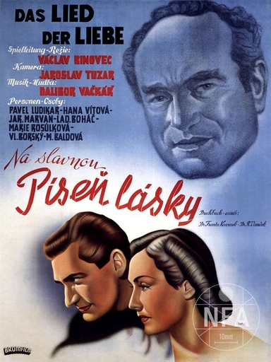 Plakát k filmu Píseň lásky    Zdroj: wikipedie     https://www.filmovyprehled.cz/cs/film/395912/pisen-lasky